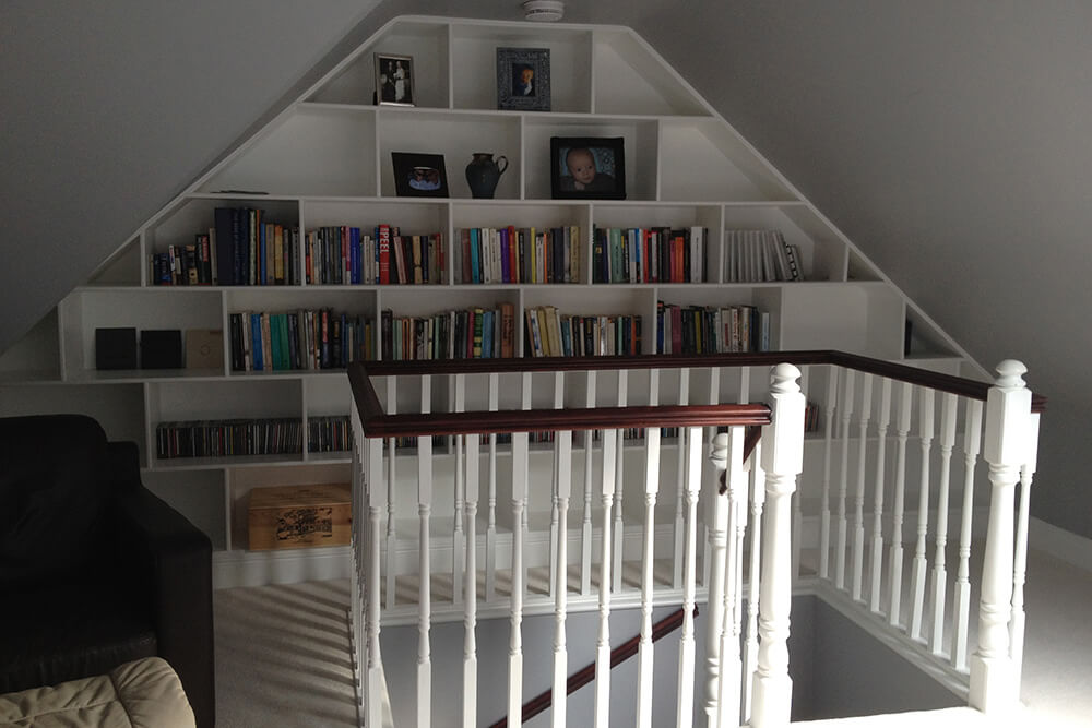 Bookcase-storage-in-loft-conversion-Cheshunt